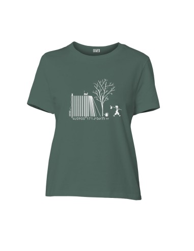 Fair-trade und Bio-/Recycling-Baumwolle T-Shirt SEVILLA "Code Bar(b)re"