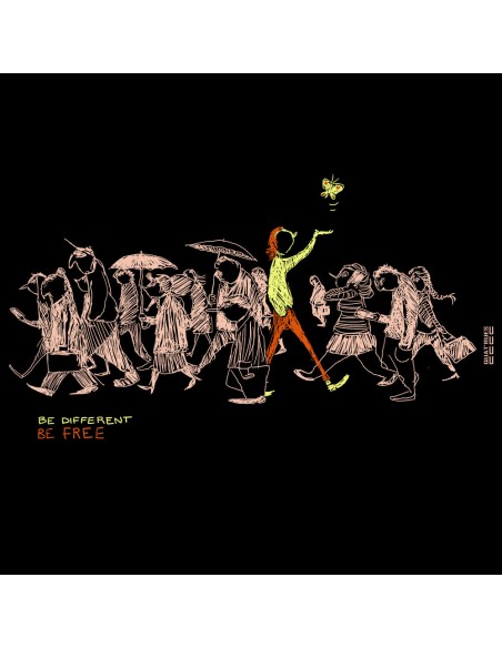 Fairtrade organic/recycled cotton T-shirt SEVILLA "Be different"