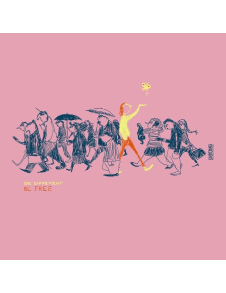 Fair-trade und Bio-/Recycling-Baumwolle T-Shirt SEVILLA "Be different"