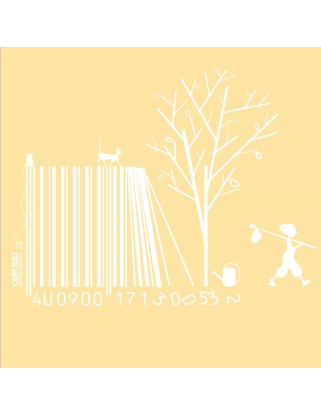 Fair-trade und Bio-/Recycling-Baumwolle T-Shirt SEVILLA "Code Bar(b)re"