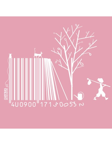 Fair-trade und Bio-/Recycling-Baumwolle T-Shirt SEVILLA "Code Bar(b)re"