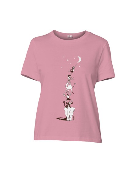 T-shirt coton bio/recyclé équitable Sevilla "Décrocher la lune"