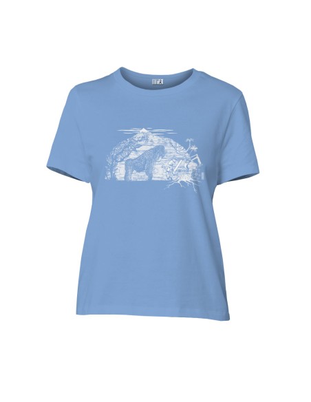 Fair-trade und Bio-/Recycling-Baumwolle T-Shirt SEVILLA "Gare au gorille"