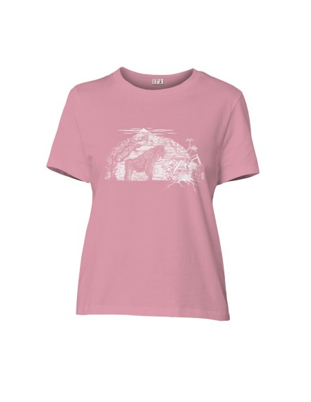 T-shirt coton bio/recyclé équitable Sevilla "Gare au gorille"