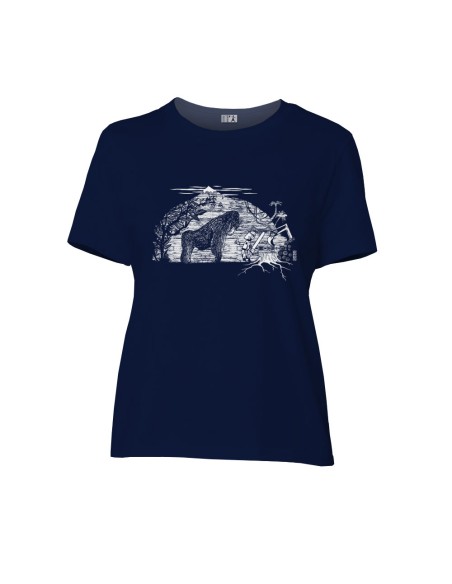 Fair-trade und Bio-/Recycling-Baumwolle T-Shirt SEVILLA "Gare au gorille"