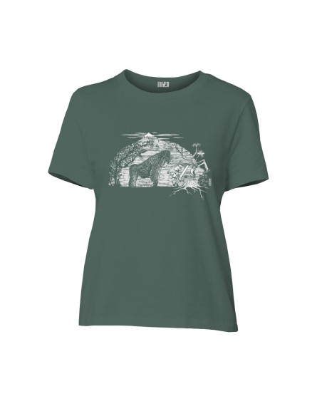 Fairtrade organic/recycled cotton T-shirt SEVILLA "Gare au gorille"