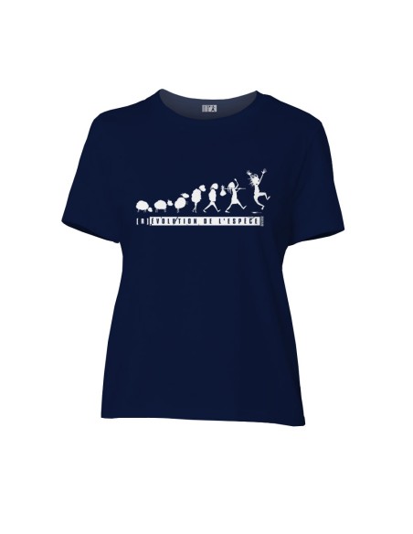 Fair-trade und Bio-/Recycling-Baumwolle T-Shirt SEVILLA "(R)évolution de l'espèce"