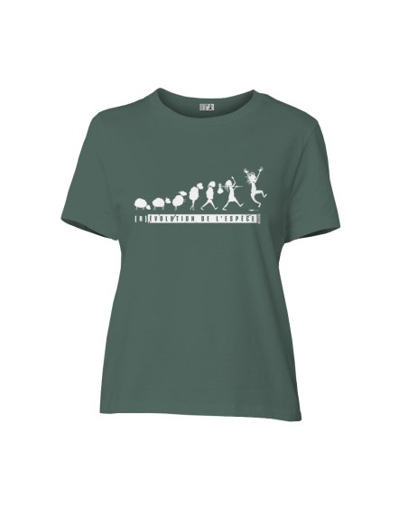 Fairtrade organic/recycled cotton T-shirt SEVILLA "(R)évolution de l'espèce"
