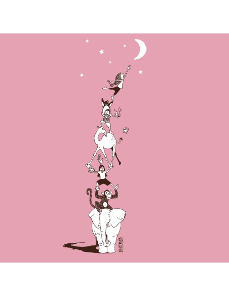 T-shirt coton bio/recyclé équitable Sevilla "Décrocher la lune"