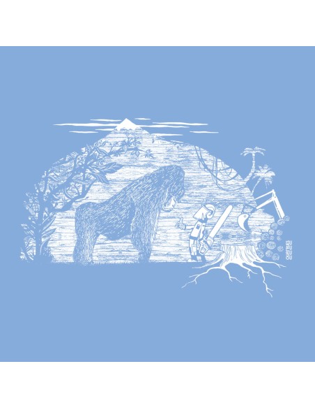 Fair-trade und Bio-/Recycling-Baumwolle T-Shirt SEVILLA "Gare au gorille"