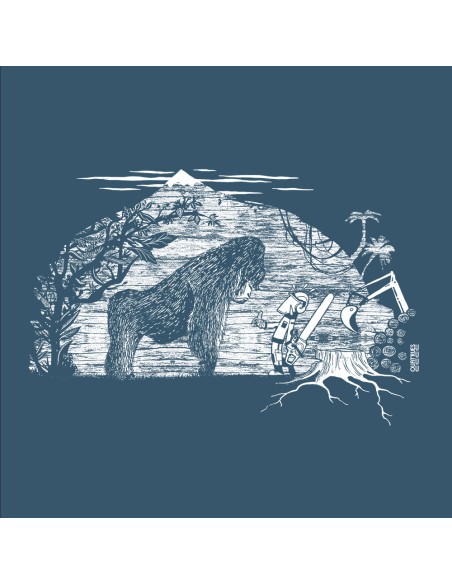 Fairtrade organic/recycled cotton T-shirt SEVILLA "Gare au gorille"