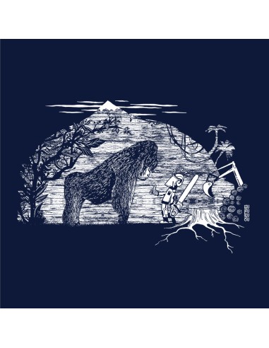 Fairtrade organic/recycled cotton T-shirt SEVILLA "Gare au gorille"