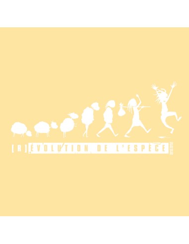 T-shirt coton bio/recyclé équitable Sevilla "(R)évolution de l'espèce"