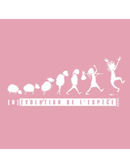 T-shirt coton bio/recyclé équitable Sevilla "(R)évolution de l'espèce"