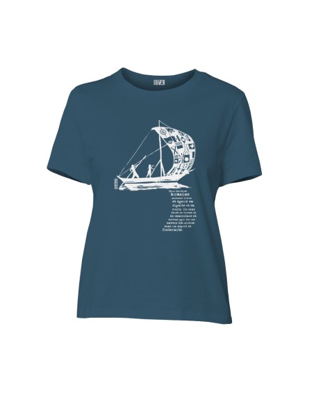 Fair-trade und Bio-/Recycling-Baumwolle T-Shirt SEVILLA "D'un seul souffle"