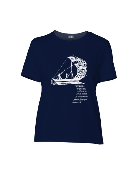 Fair-trade und Bio-/Recycling-Baumwolle T-Shirt SEVILLA "D'un seul souffle"