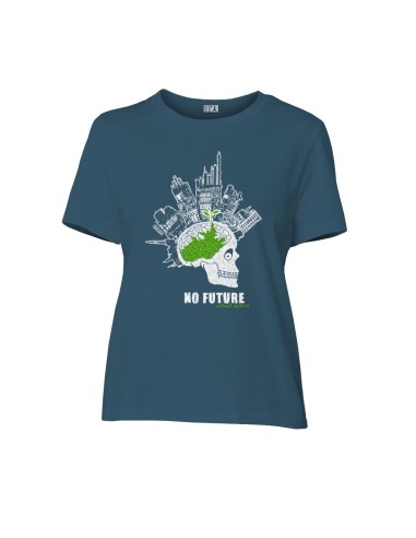 Fair-trade und Bio-/Recycling-Baumwolle T-Shirt SEVILLA "No future"