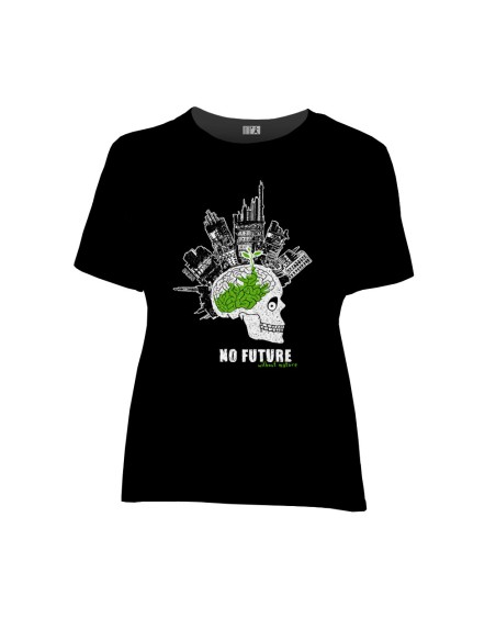 T-shirt coton bio/recyclé équitable Sevilla "No future"