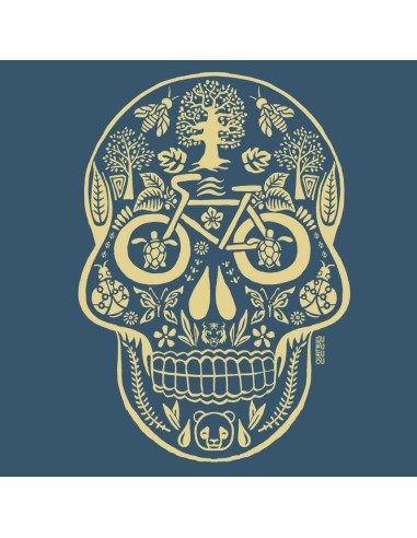 Fair-trade und Bio-/Recycling-Baumwolle T-Shirt SEVILLA "Tête de vie"