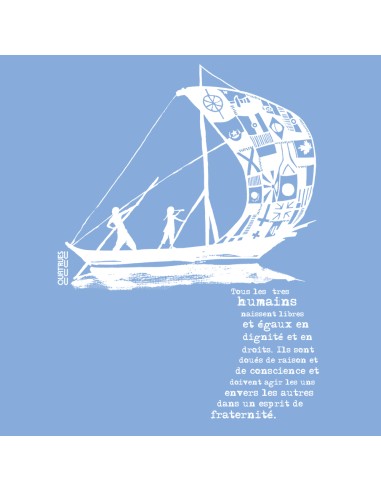 Fairtrade organic/recycled cotton T-shirt SEVILLA "D'un seul souffle"