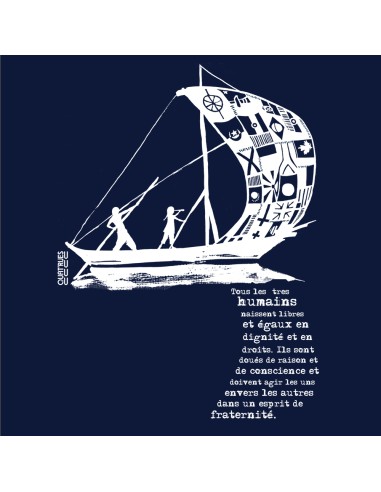 Fairtrade organic/recycled cotton T-shirt SEVILLA "D'un seul souffle"