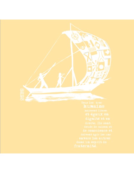 Fairtrade organic/recycled cotton T-shirt SEVILLA "D'un seul souffle"