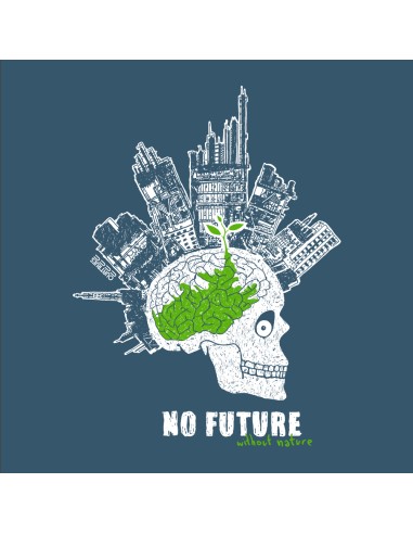Fair-trade und Bio-/Recycling-Baumwolle T-Shirt SEVILLA "No future"