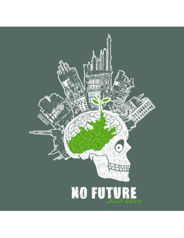 T-shirt coton bio/recyclé équitable Sevilla "No future"