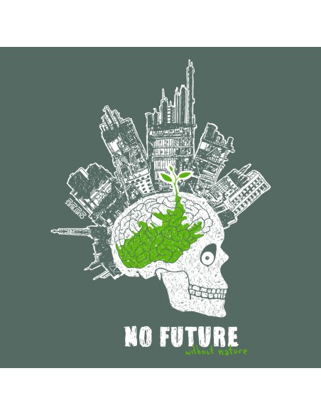 T-shirt coton bio/recyclé équitable Sevilla "No future"