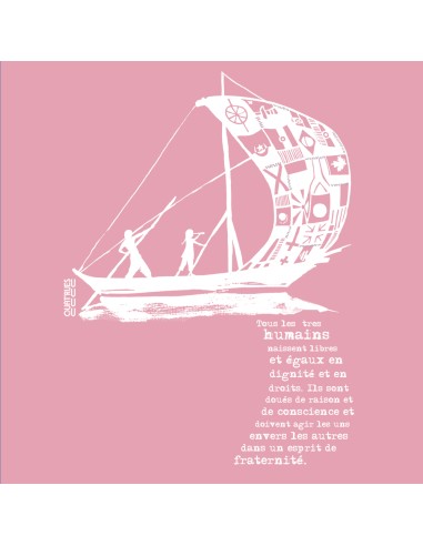 Fair-trade und Bio-/Recycling-Baumwolle T-Shirt SEVILLA "D'un seul souffle"