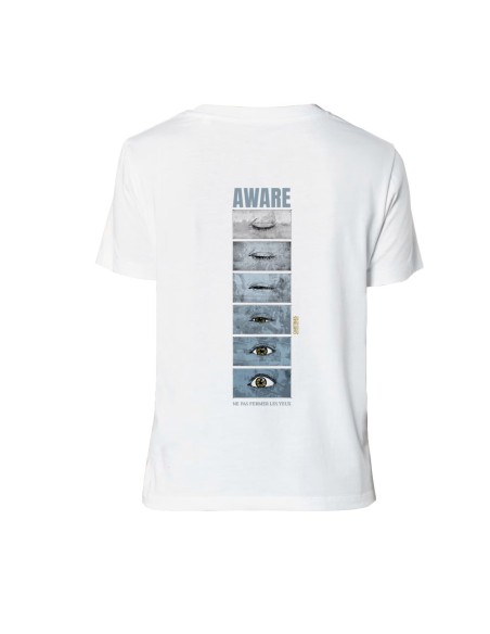 T-shirt coton bio/recyclé équitable Sevilla "Aware"