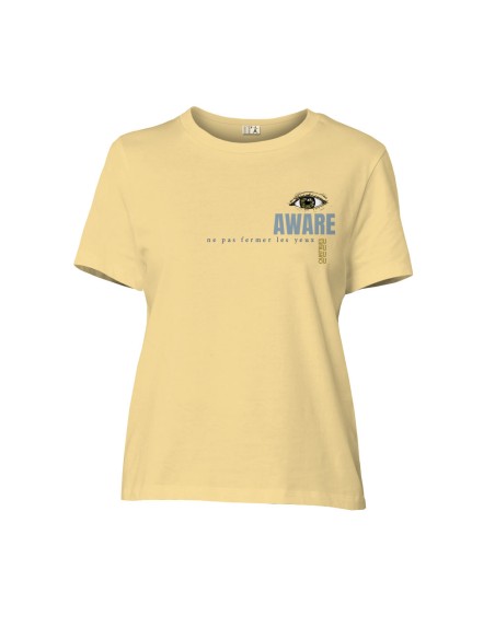 T-shirt coton bio/recyclé équitable Sevilla "Aware"