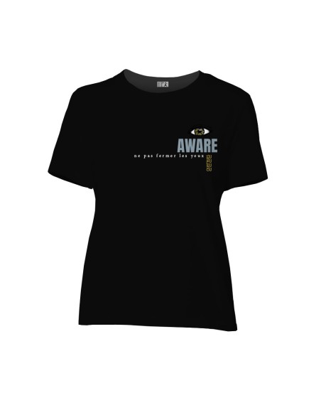 T-shirt coton bio/recyclé équitable Sevilla "Aware"