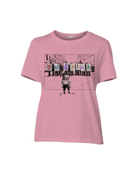 Fair-trade und Bio-/Recycling-Baumwolle T-Shirt SEVILLA "Justice"