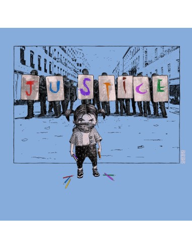 Fair-trade und Bio-/Recycling-Baumwolle T-Shirt SEVILLA "Justice"