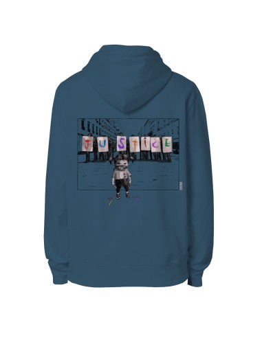 Ethisches Bio-Kapuzensweatshirt JAISALMER "Justice"