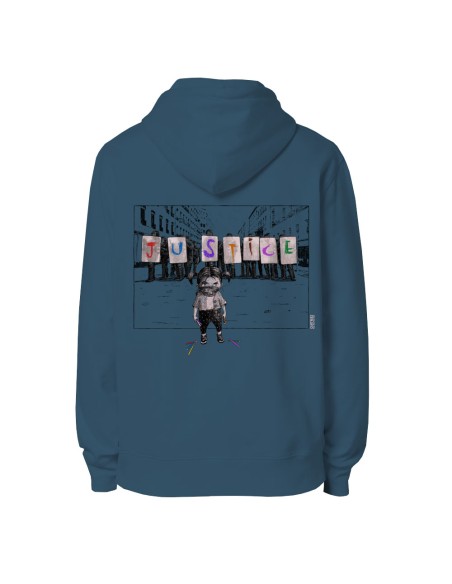 Ethisches Bio-Kapuzensweatshirt JAISALMER "Justice"