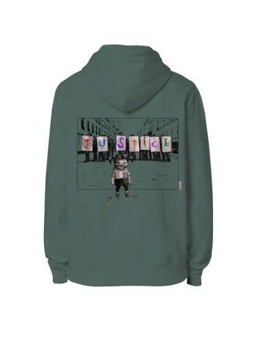 Ethisches Bio-Kapuzensweatshirt JAISALMER "Justice"