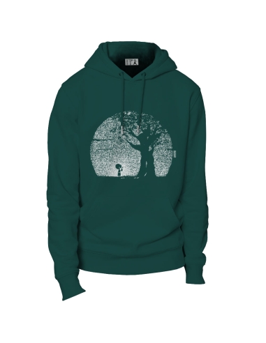 Ethical organic hoodie JAISALMER (BP) "Pousse"