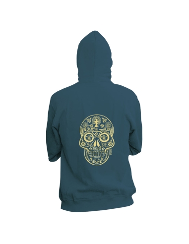 Fair and organic zipped hoodie BOSTON (BP) "Tête de vie"