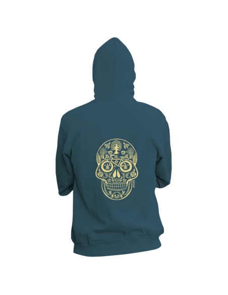 Fair and organic zipped hoodie BOSTON (BP) "Tête de vie"