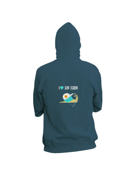 Fair and organic zipped hoodie BOSTON (BP) "Slow fashion"