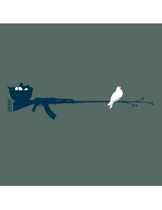 T-shirt bio équitable DOUALA (BP) "Peace & Vole" 2