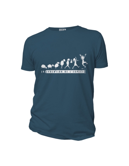 T-shirt bio équitable DOUALA (BP) "(R)évolution de l'espèce"
