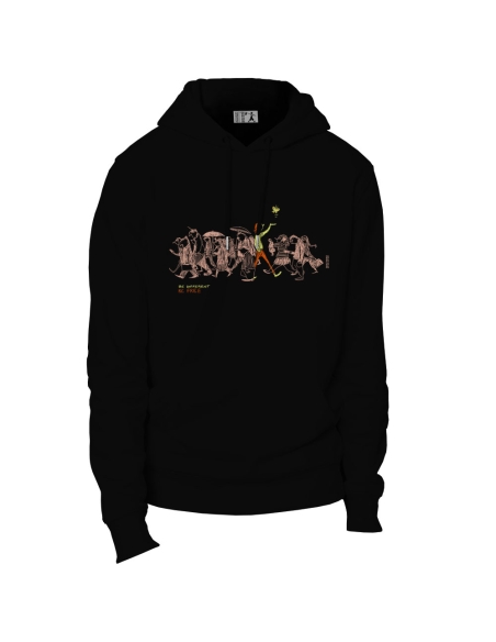 Sweat bio éthique à capuche JAISALMER "Be different"