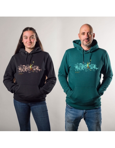 Ethical organic hoodie JAISALMER (BP) "Be different"