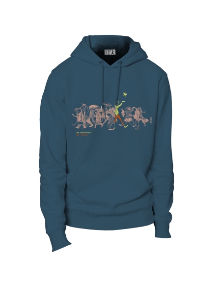 Ethical organic hoodie JAISALMER (BP) "Be different"