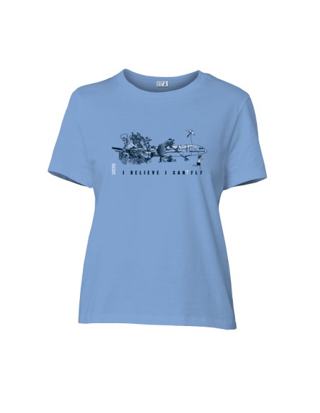 T-shirt coton bio/recyclé équitable Sevilla "I believe"