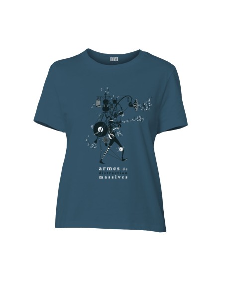 T-shirt coton bio/recyclé équitable Sevilla "Armes de Distraction Massive"