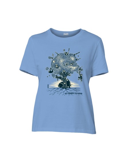 Fair-trade und Bio-/Recycling-Baumwolle T-Shirt SEVILLA "Aux arbres citoyens"